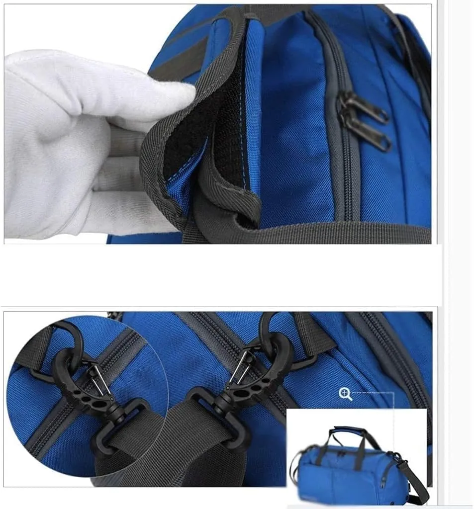 Travel Duffel Bag,Foldable Duffle Bag with Shoes Compartment Packable Weekender Bag (Color : Red, Size : 39 * 19 * 23cm)