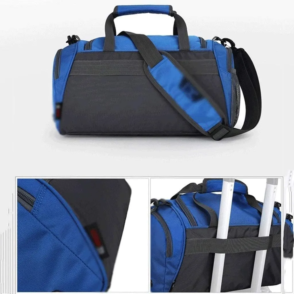 Travel Duffel Bag,Foldable Duffle Bag with Shoes Compartment Packable Weekender Bag (Color : Red, Size : 39 * 19 * 23cm)