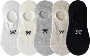 Verdusa Women's 5 Pairs No Show Socks Low Cut Invisible Socks