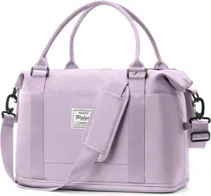 Weekender Bags for Women,Personal Item Travel Bag,Overnight Travel Duffel Bag with Shoes Compartment & Wet Pocket,Small, Purple