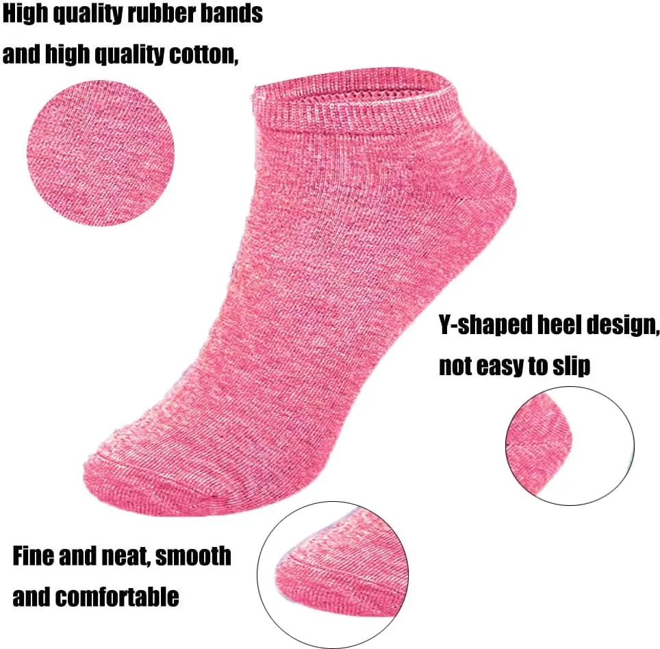 Women & Men Ankle Socks Colorful Comfortable Lightweight Breathable Athletic Cotton Socks No Show Socks