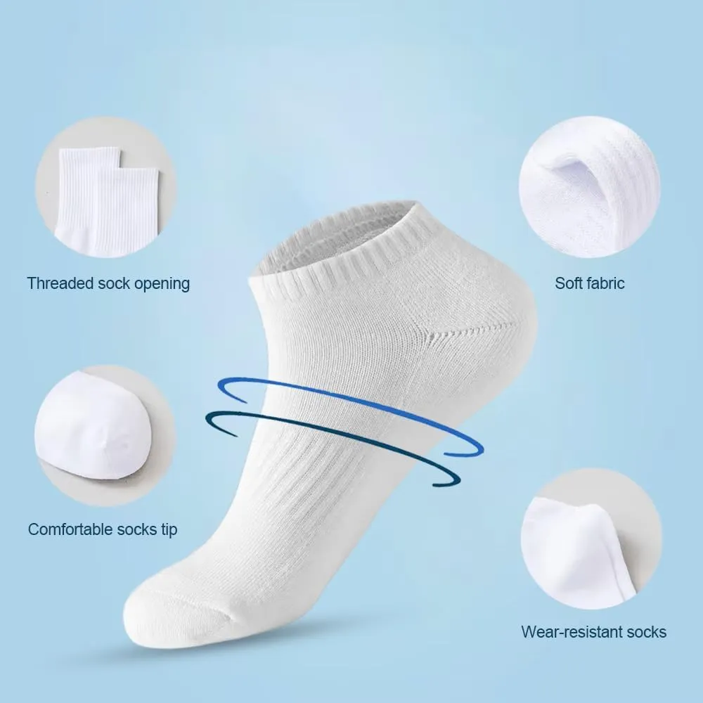 Women Cotton Low Cut Ankle Socks Athletic Boat Socks 10 pairs