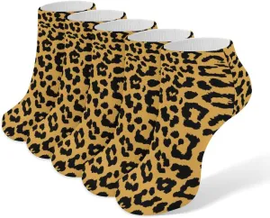 Women Low Ankle Ankle Athletic Socks, 5 Pairs No-Show Socks, Novelty Casual Ladies No-Show Socks for Daily Wear