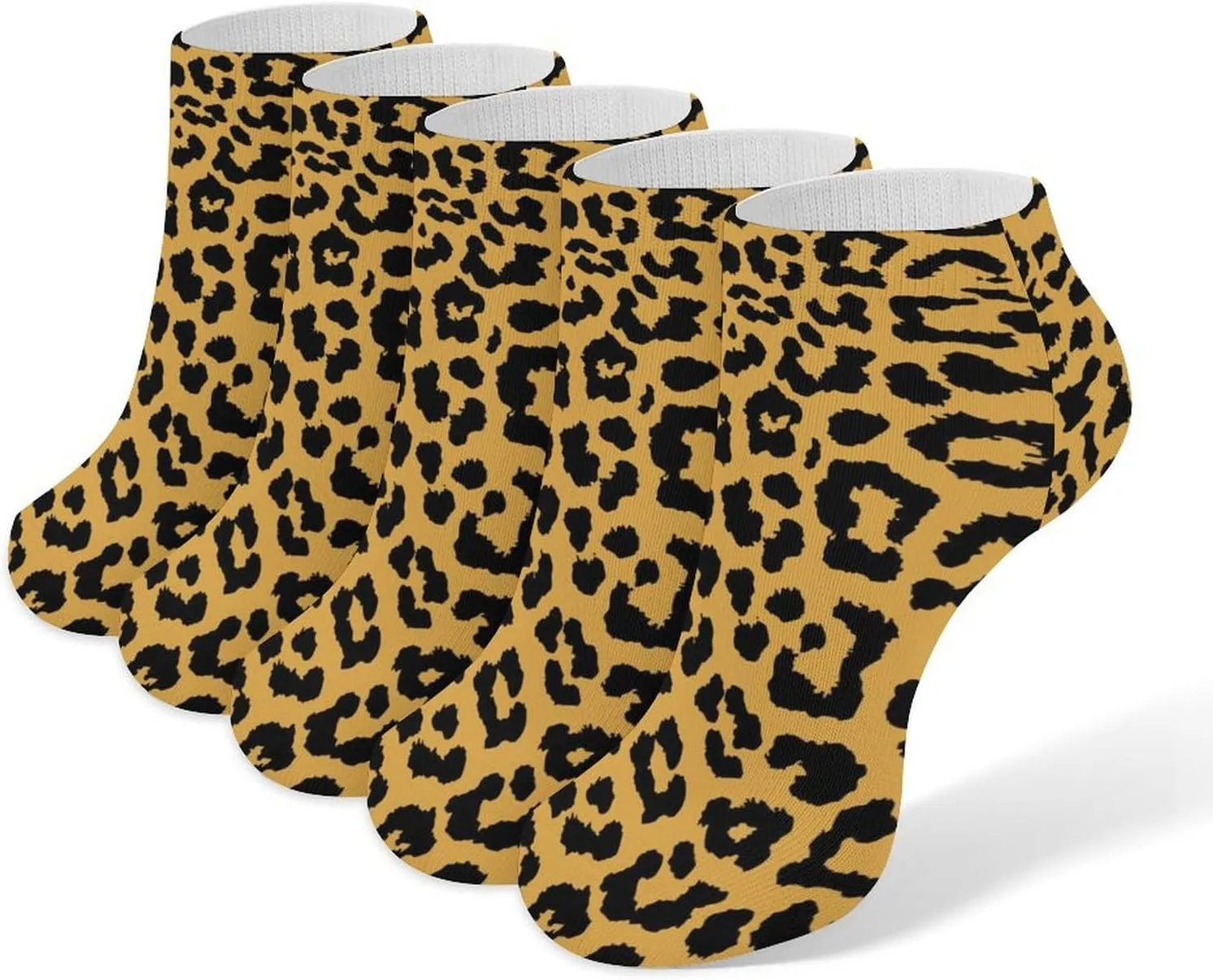 Women Low Ankle Ankle Athletic Socks, 5 Pairs No-Show Socks, Novelty Casual Ladies No-Show Socks for Daily Wear