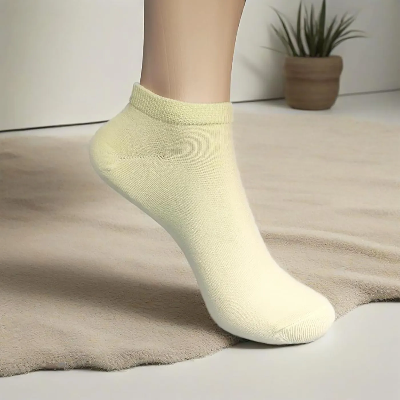 Women's Cotton Ankle Socks, Breathable Moisture-Wicking Sports Running Casual No Show Socks 5/10 Pairs
