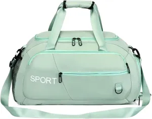 Womens Gym Bag Roomy Carry-on Bag Waterproof Travel Duffel Bag with Shoes Compartment Casual Gym Backpack for Sports