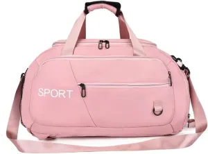 Womens Gym Bag Roomy Carry-on Bag Waterproof Travel Duffel Bag with Shoes Compartment Casual Gym Backpack for Sports