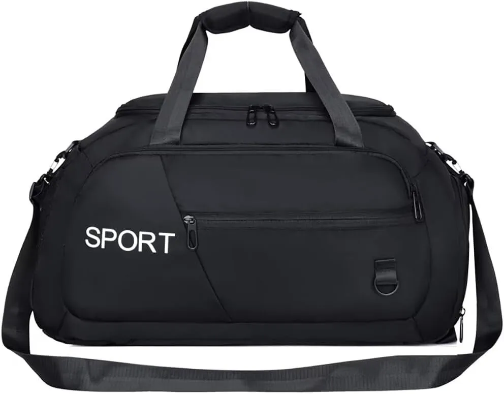 Womens Gym Bag Roomy Carry-on Bag Waterproof Travel Duffel Bag with Shoes Compartment Casual Gym Backpack for Sports