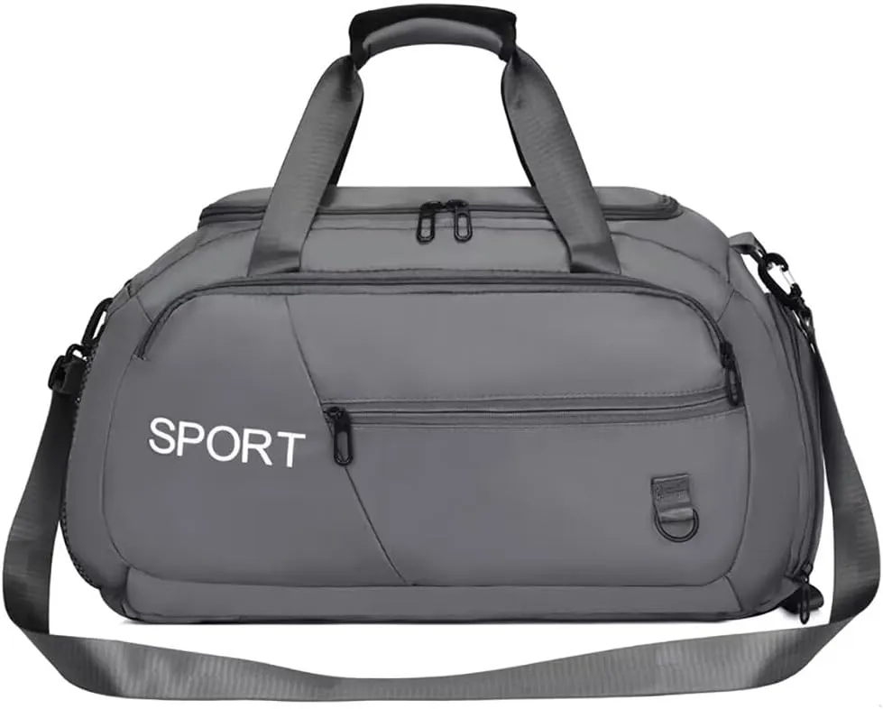 Womens Gym Bag Roomy Carry-on Bag Waterproof Travel Duffel Bag with Shoes Compartment Casual Gym Backpack for Sports