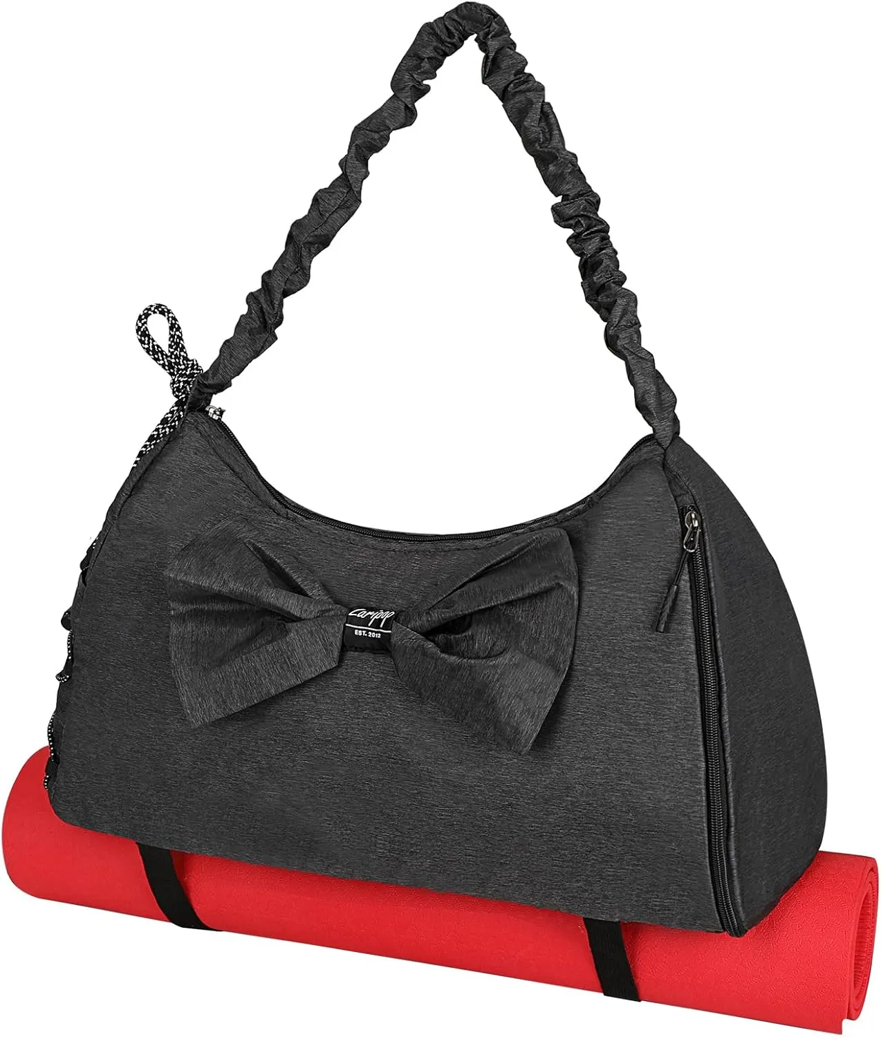 Yoga Bag with Shoes Compartment,Women Single-Shoulder Bag Butterfly Wet Dry Storage Pockets & Adjustable Yoga Mat Holder