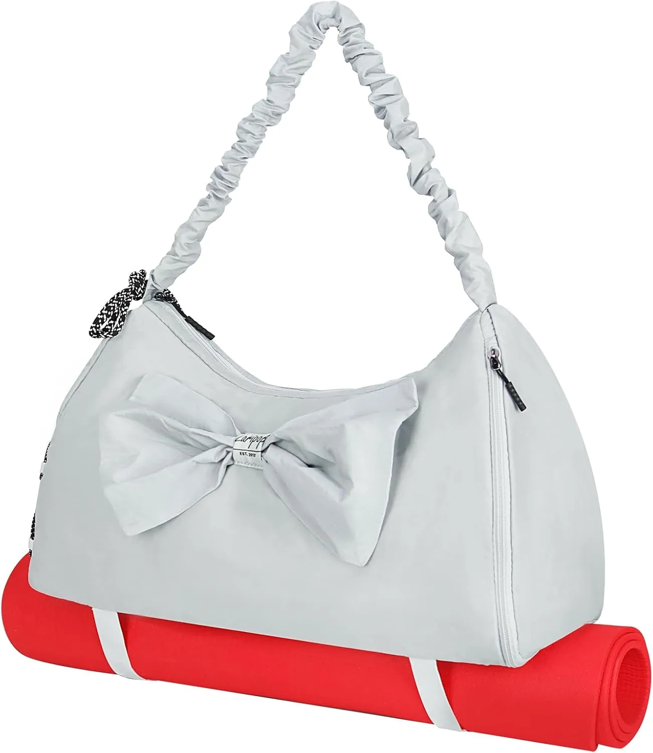 Yoga Bag with Shoes Compartment,Women Single-Shoulder Bag Butterfly Wet Dry Storage Pockets & Adjustable Yoga Mat Holder